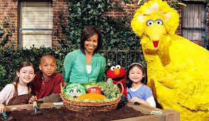 Obama hits Sesame Street