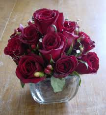 red rose wedding centerpieces