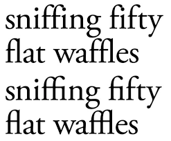 three-character ligatures