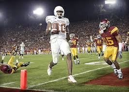 Vince Young scores the