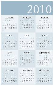 2010 printable calendars