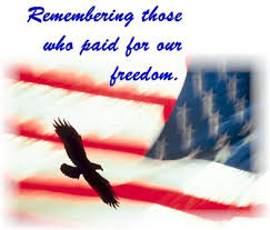 On Memorial Day the flag