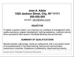 sample resume objectives