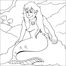 mermaid coloring pictures