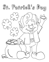 st patricks day coloring sheets