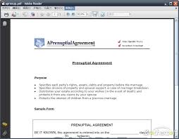 prenuptial agreement sample