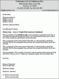 sample business letter