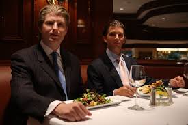 Eric and Donald Trump Jr. Dine