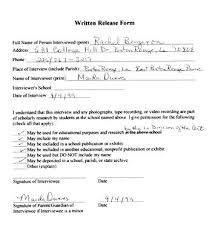 release form sample