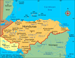 Map of Honduras