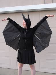Make an umbrella bat costume