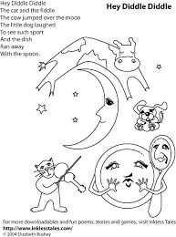 nursery rhymes coloring sheets