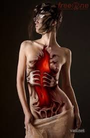 body painting photography