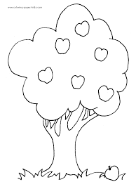apple tree coloring sheet