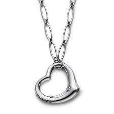 elsa peretti open heart necklace