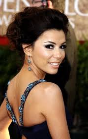 eva longoria updo hairstyle
