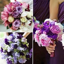 purple wedding flowers