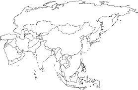 asia map outline