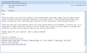 sample of thank you letter