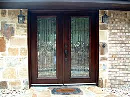 leaded glass door