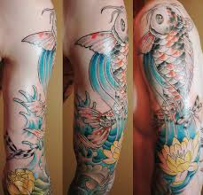 koi tattoo outline