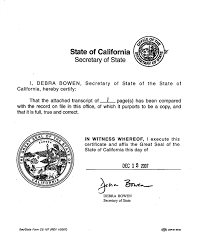 California secretary of state