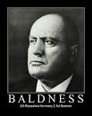 Having bald patches on one?s