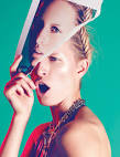 NagiVoqueMx09 Karolina Kurkova is a Metallic Muse for Nagi Sakais Vogue