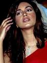Iman Ali with makeup but not