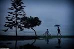 The aftermath of brutal Cyclone Marcia: Residents in Queensland.