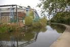 Just north of bridge 7 the canal curves round the former Courtaulds acetate - via Daymix