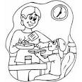 Breakfast coloring page