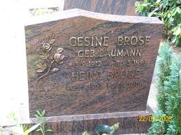 Grab von Heinz Brose (23.05.1923-26.09.2006), Friedhof Hinrichsfehn
