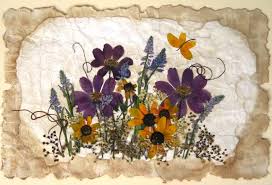 Tablou flori presate - miheela | Crafty - img.HPqOr1PJHr