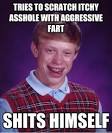 with aggressive fart shits