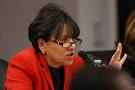 Penny Pritzker at a Board of Education meeting, February 27, 2013 - pp