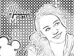 Hannah Montana coloring page
