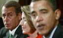 Nancy Pelosi John Boehner. Tables turned: then House minority leader John