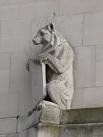 Stone bear on the Broadway Theatre, Catford Road, SE6 - via Daymix