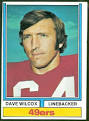 Dave Wilcox football card - 1974 Topps #190 - Vintage Football ...