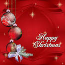 Second Life Marketplace - Christmas Card Baubles and Stars Red.