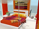 Fresh orange bedroom designs
