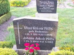 Grab von Johann Jakob Wilts (24.05.1909-17.05.1982), Friedhof ...