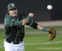 Patrick Palmeiro has been a fixture at third base for UAB the past two seasons. (Birmingham News Photo/Jeff Roberts) - 10754994-large