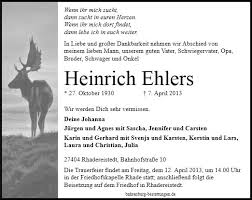 Anzeige für Heinrich Ehlers - 132140_10962