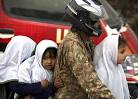 Children back to Taliban-hit school after winter break in Pakistan.