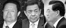 Hu Jintao (R) ; Bo Xilai (C)