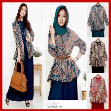 Baju Busana Muslim Batik Remaja Amalia S430 | Gamis Pesta Modern