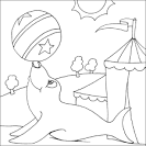 Seal coloring page