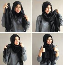 Tips Hijab Cantik dengan Pashmina - Tutorial Hijab Pashmina Ceruti